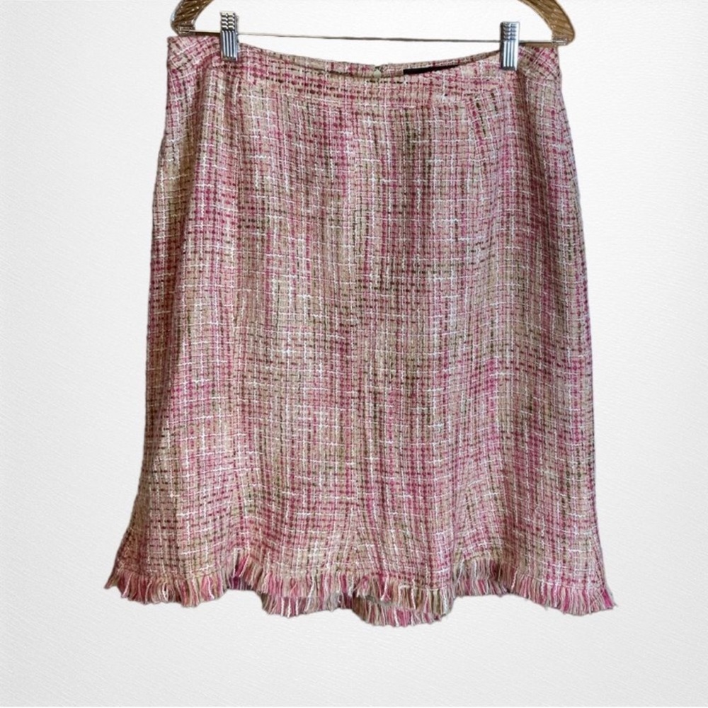 Lane Bryant Pink Tweede Trumpet Skirt 14